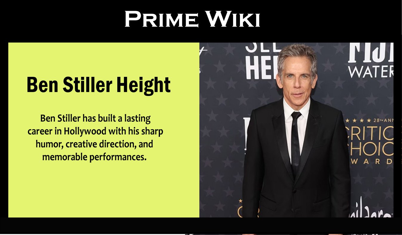 Ben Stiller Height